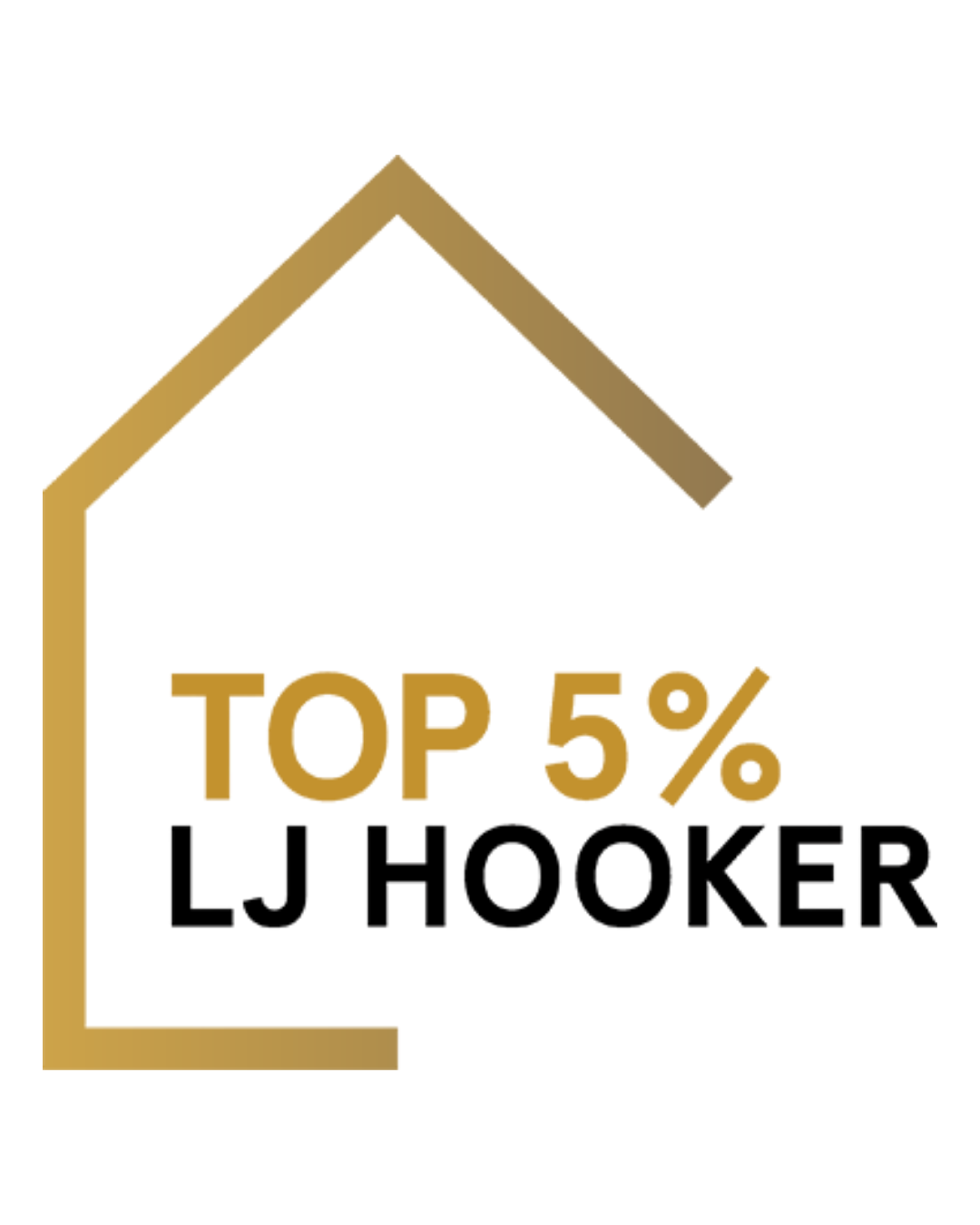 Top 5% Emblem Logo for Martin Merritt as Real Estate Agent LJ Hooker
